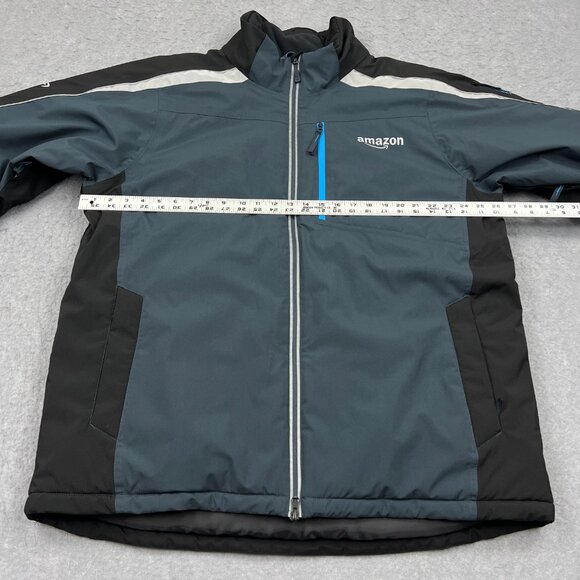 Amazon Coat Men's XL Gray Full Zip Delivery Driver Uniform Insulated Jacket - Picture 6 of 13